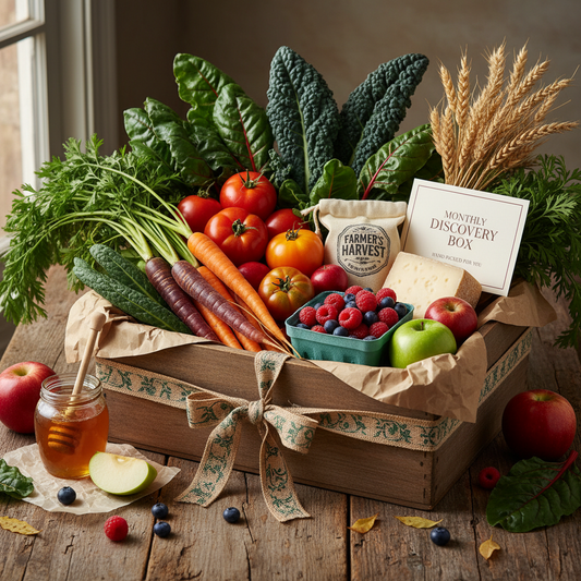 农场精选月度礼包为您带来季节性的惊喜体验。每月第一周准时配送，精心挑选当季最新鲜的蔬菜、水果和优质禽类产品。盲盒设计增添了开启的期待感，让您每次都能发现农场最优质的时令食材。我们承诺每份礼包都经过严格筛选，确保新鲜度和品质。适合家庭日常所需，也是馈赠亲友的理想选择。订阅此礼包，享受来自Bo's family farm的专业农场品质保证。